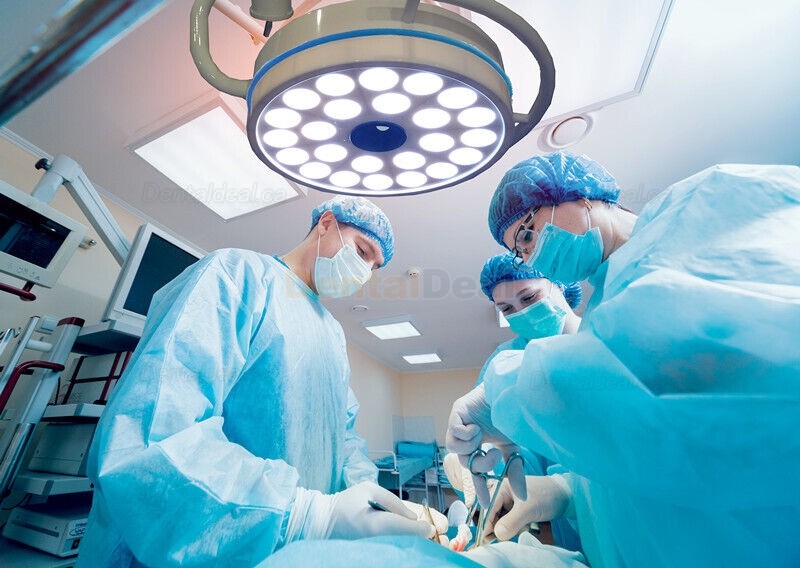 72W Ceiling Mounted Dental LED Light 24 Cold Light Shadowless Operating Lamp